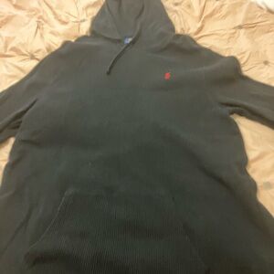 Ralph Lauren Black Waffle Knit Sweater